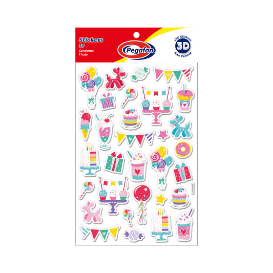ETIQUETAS CON DISEÑO FIESTA