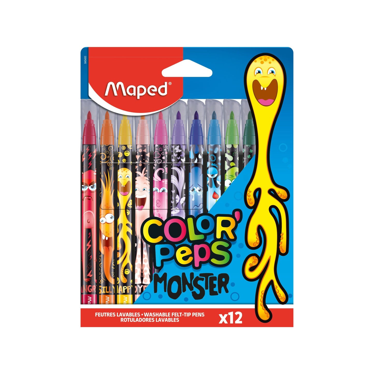 JUEGO FELPAS DE COLORES COLORPEPS MONSTER 12/1
