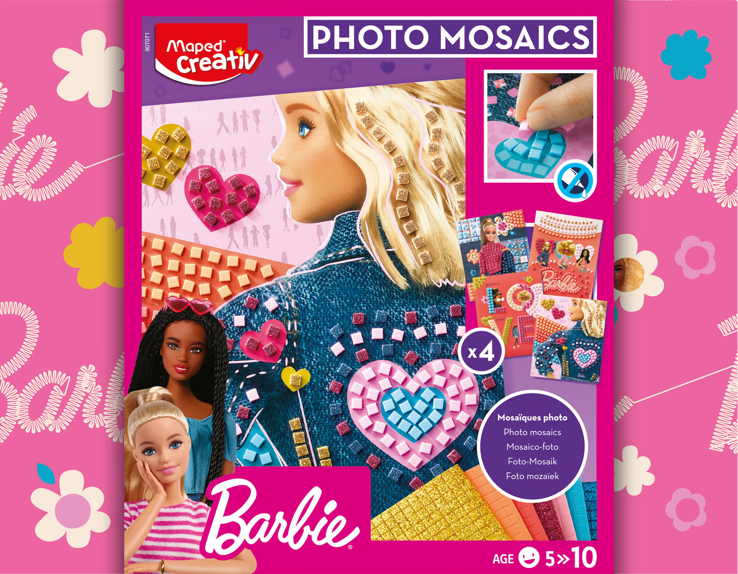 JUEGOS CREATIVOS. FOTO MOSAICOS BARBIE