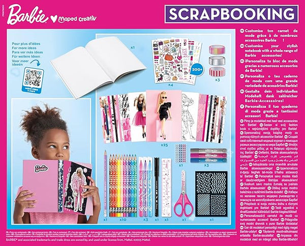 JUEGOS CREATIVOS, CAJITA SCRAPBOOKING - BARBIE