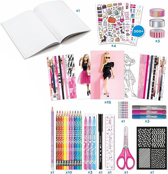 JUEGOS CREATIVOS, CAJITA SCRAPBOOKING - BARBIE