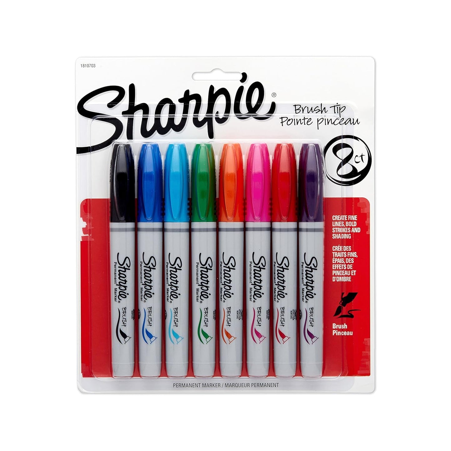JUEGO DE FELPAS BRUSH TIP 8/1 SURTIDAS