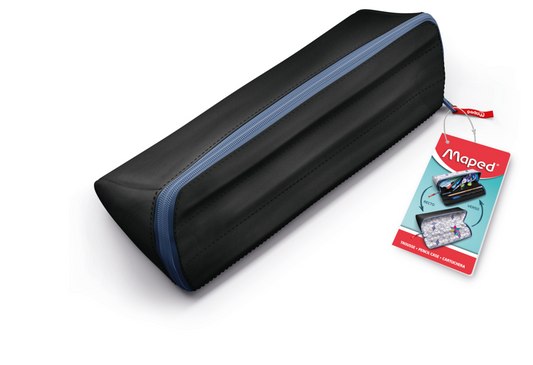 ESTUCHE P/LAPICES XXL BASICA  NEGRO (Display)