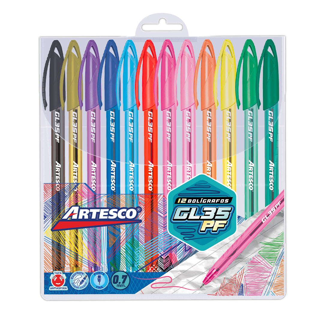 BOLIGRAFOS TINTA GEL 0.7MM 12/1