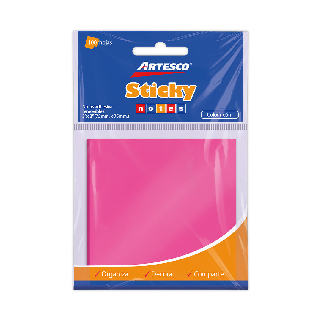 NOTA ADHESIVA NEON 654 (3 X 3) 100H SURT