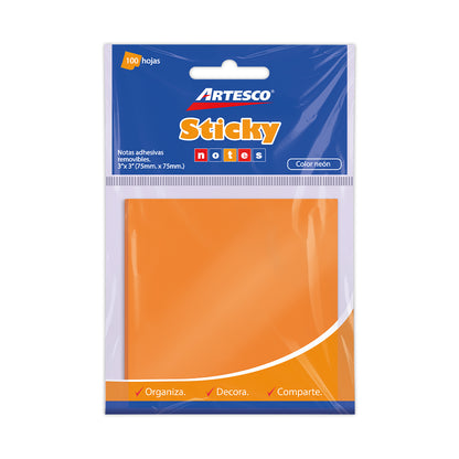 NOTA ADHESIVA NEON 654 (3 X 3) 100H SURT