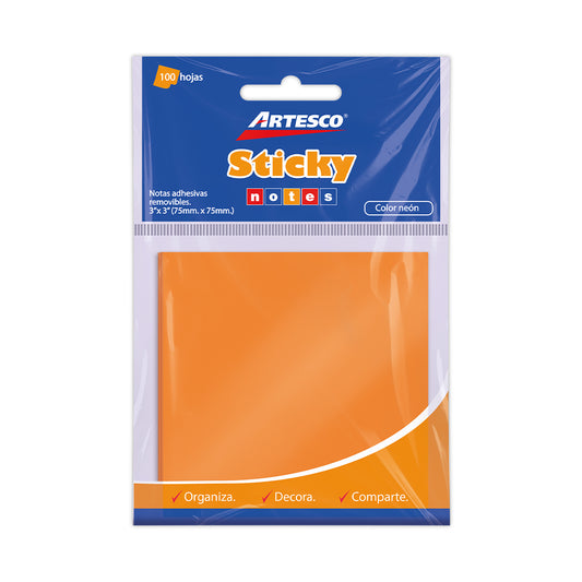 NOTA ADHESIVA NEON 654 (3 X 3) 100H SURT