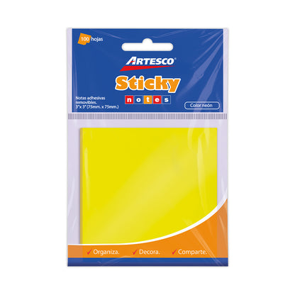 NOTA ADHESIVA NEON 654 (3 X 3) 100H SURT
