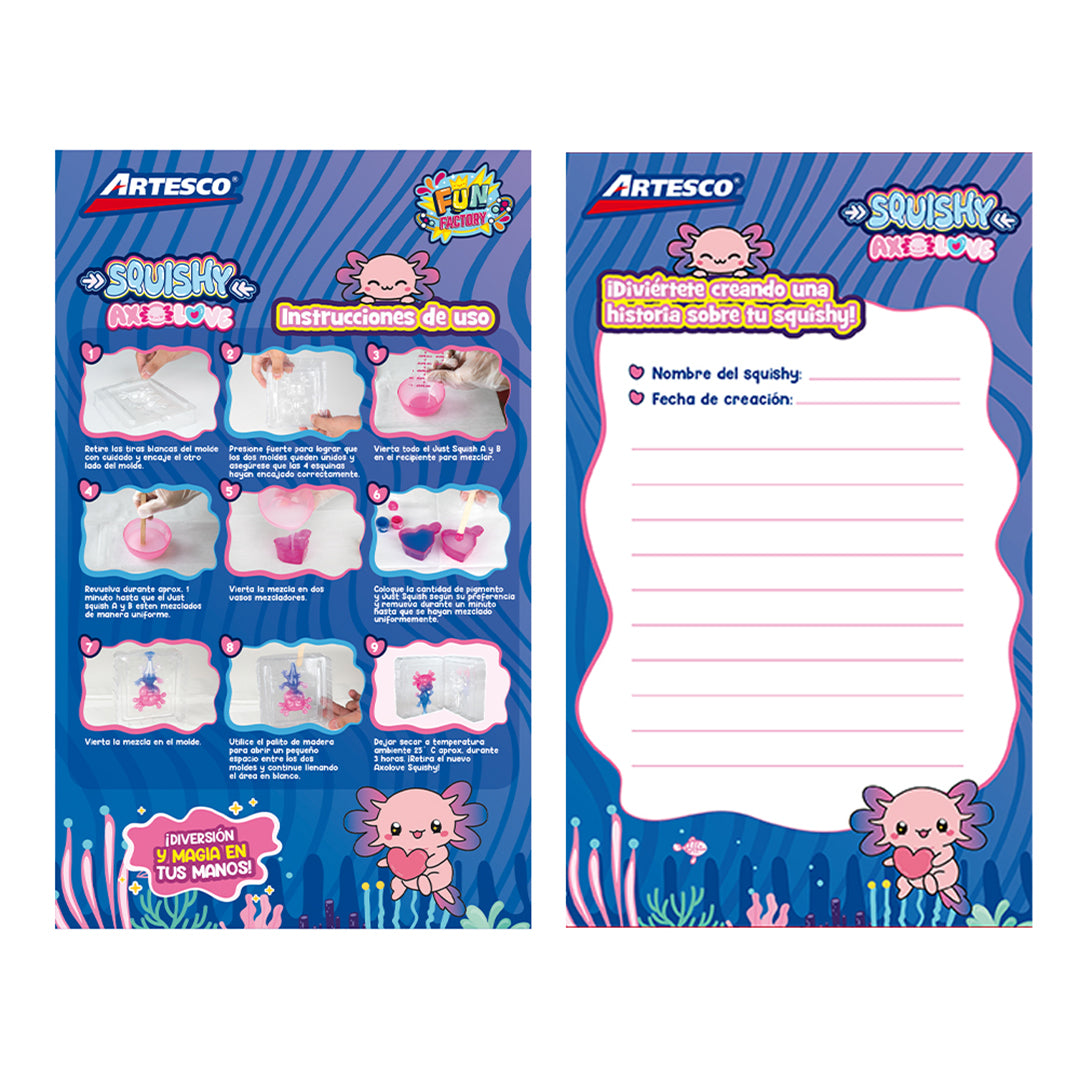 PACK DIY SQUISHY AXOLOVE