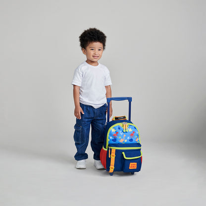 MOCHILA C/RUEDA CHENSON PEQ. ORIGINAL NINO AZUL XXVI