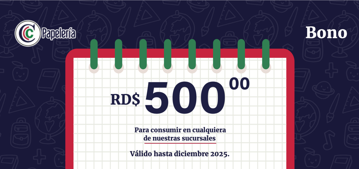 CERTIFICADO DE REGALO CCC 500