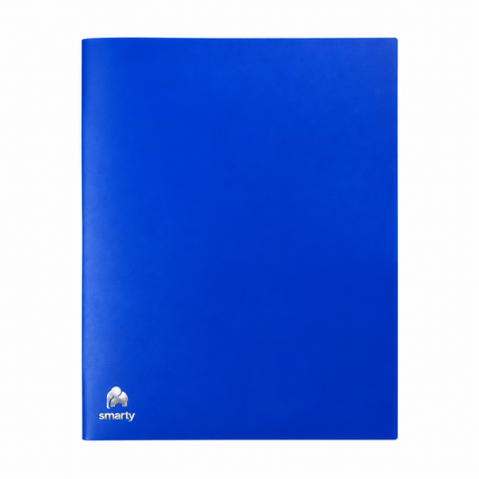 FOLDERS PLASTICOS C/BOLSILLOS AZUL