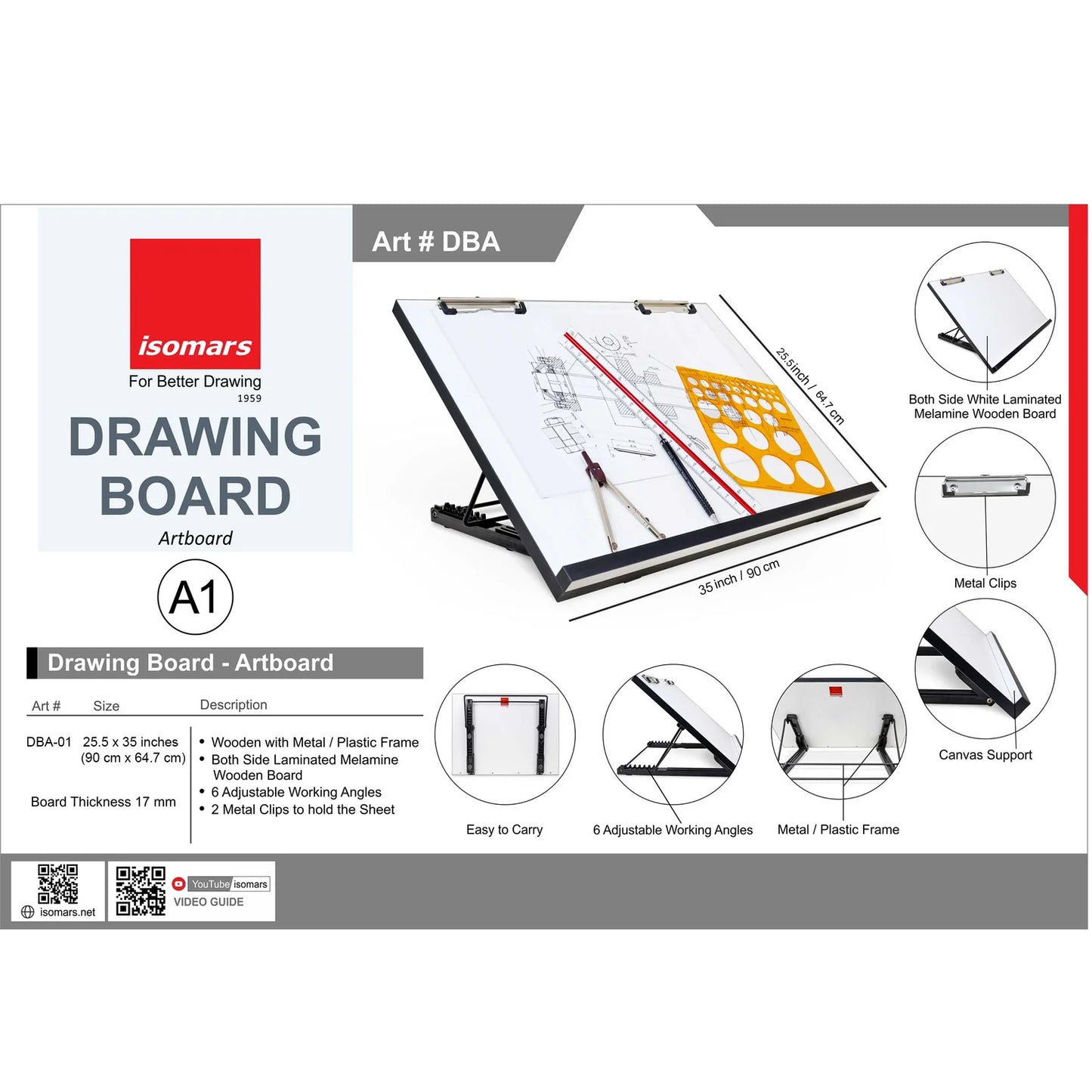 TABLERO DE DIBUJO (25.5 X 35)
