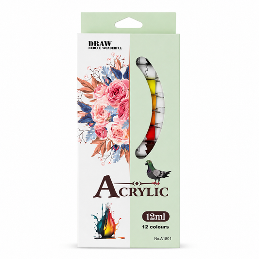 JUEGO DE ACRILICA EN TUBO DE 12ML 12/1 BLISTER (Acrylic)