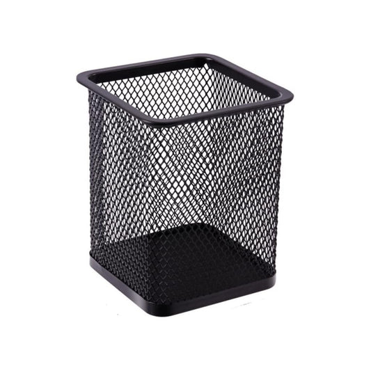 PORTALAPICES DE METAL CUADRADO NEGRO