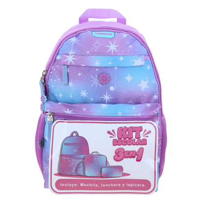 KIT ESCOLAR 3/1 CHENSON DE MOCHILA , LONCHERA Y ESTUCHE XXVI
