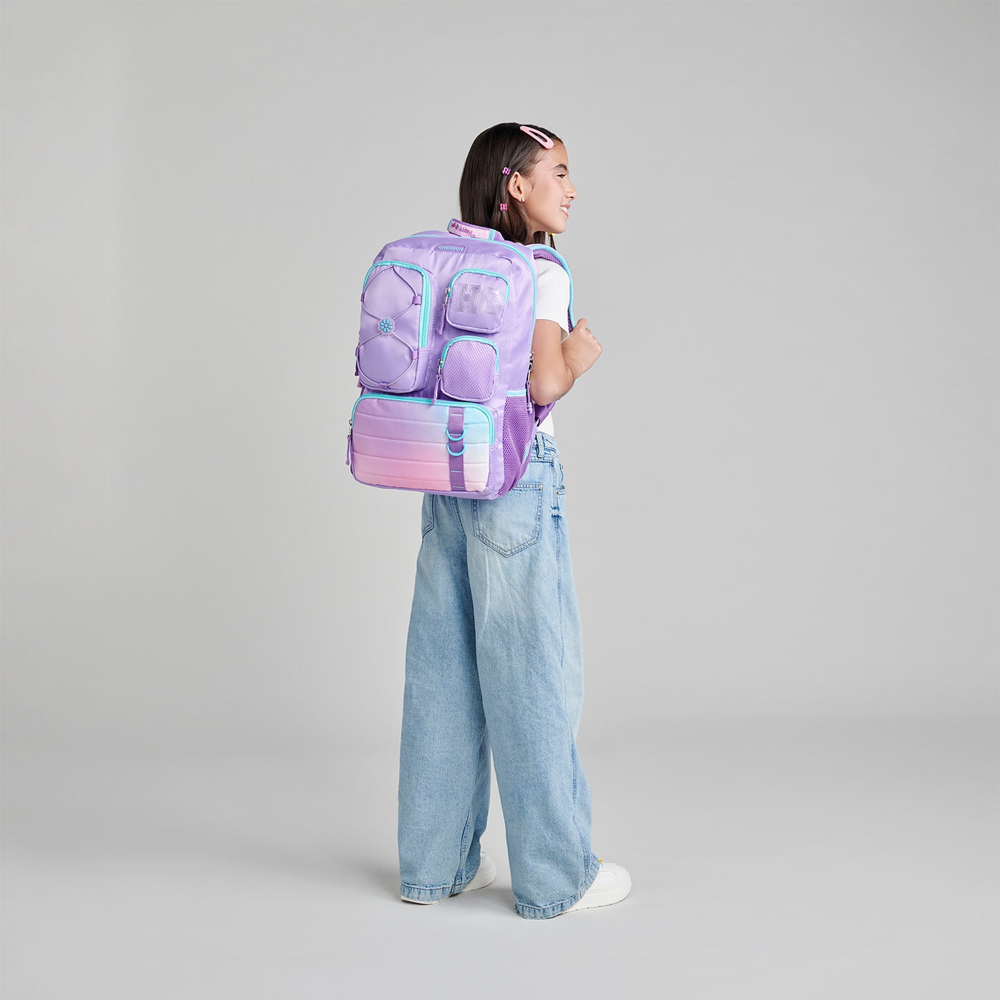 MOCHILA CHENSON ORIGINAL GRANDE HG BLEK MORADO XXVI