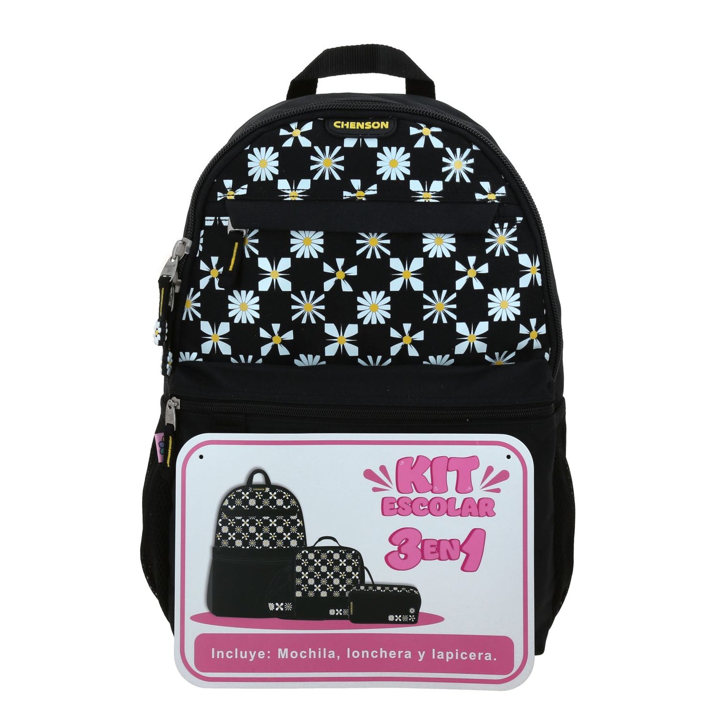 KIT ESCOLAR 3/1 CHENSON DE MOCHILA , LONCHERA Y ESTUCHE XXVI