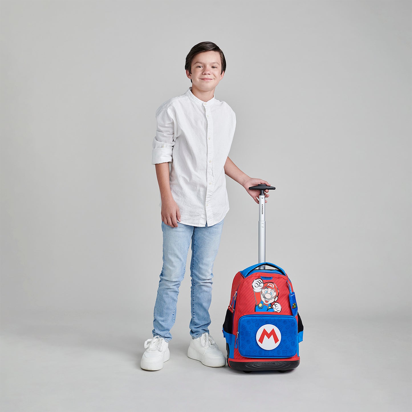 MOCHILA C/RUEDA CHENSON GRANDE MARIO B. AZUL MAR XXVI