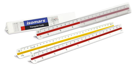 REGLA ESCALA TRIANGULAR (3/32+3/16,1+1/2,1/4+1/8,3+11/2)