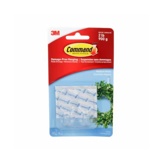 GANCHOS DE PARED CLEAR 2/1 2lb