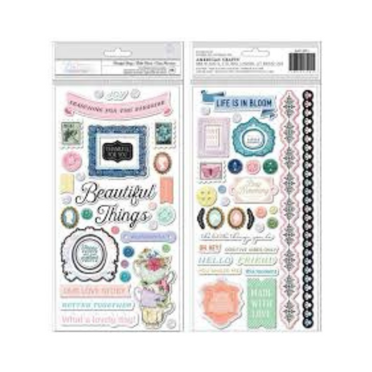 PEGATINAS DE MADERA CON LAMINA