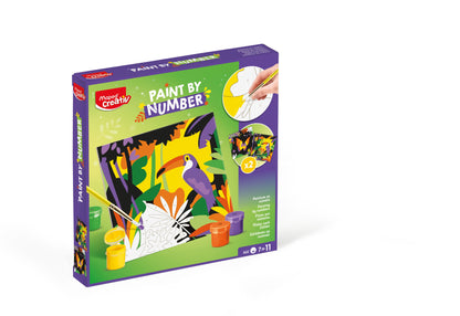 JUEGOS CREATIVOS, PAINT E Y NUMBER JUNGLE PAROT/BUTTLERFLY
