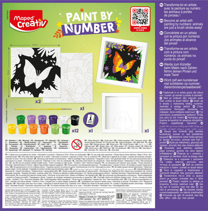 JUEGOS CREATIVOS, PAINT E Y NUMBER JUNGLE PAROT/BUTTLERFLY