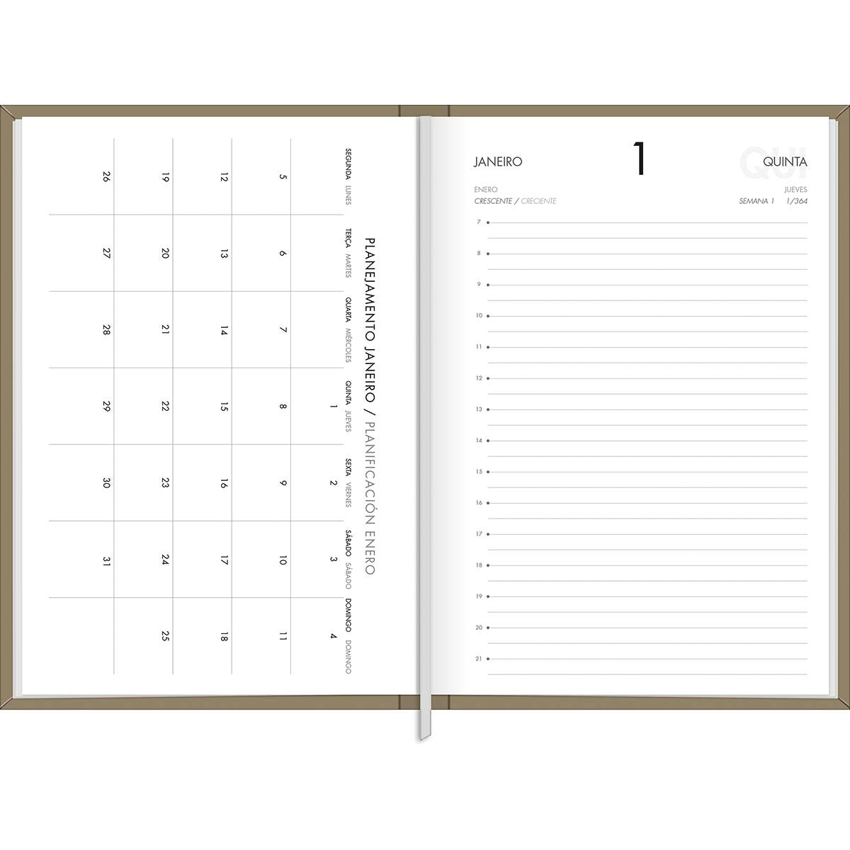 AGENDA DIARIA EN ESPIRAL NAPOLI CORE  M5 2026