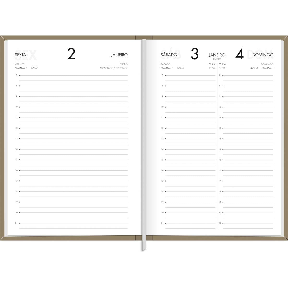 AGENDA DIARIA EN ESPIRAL NAPOLI CORE  M5 2026