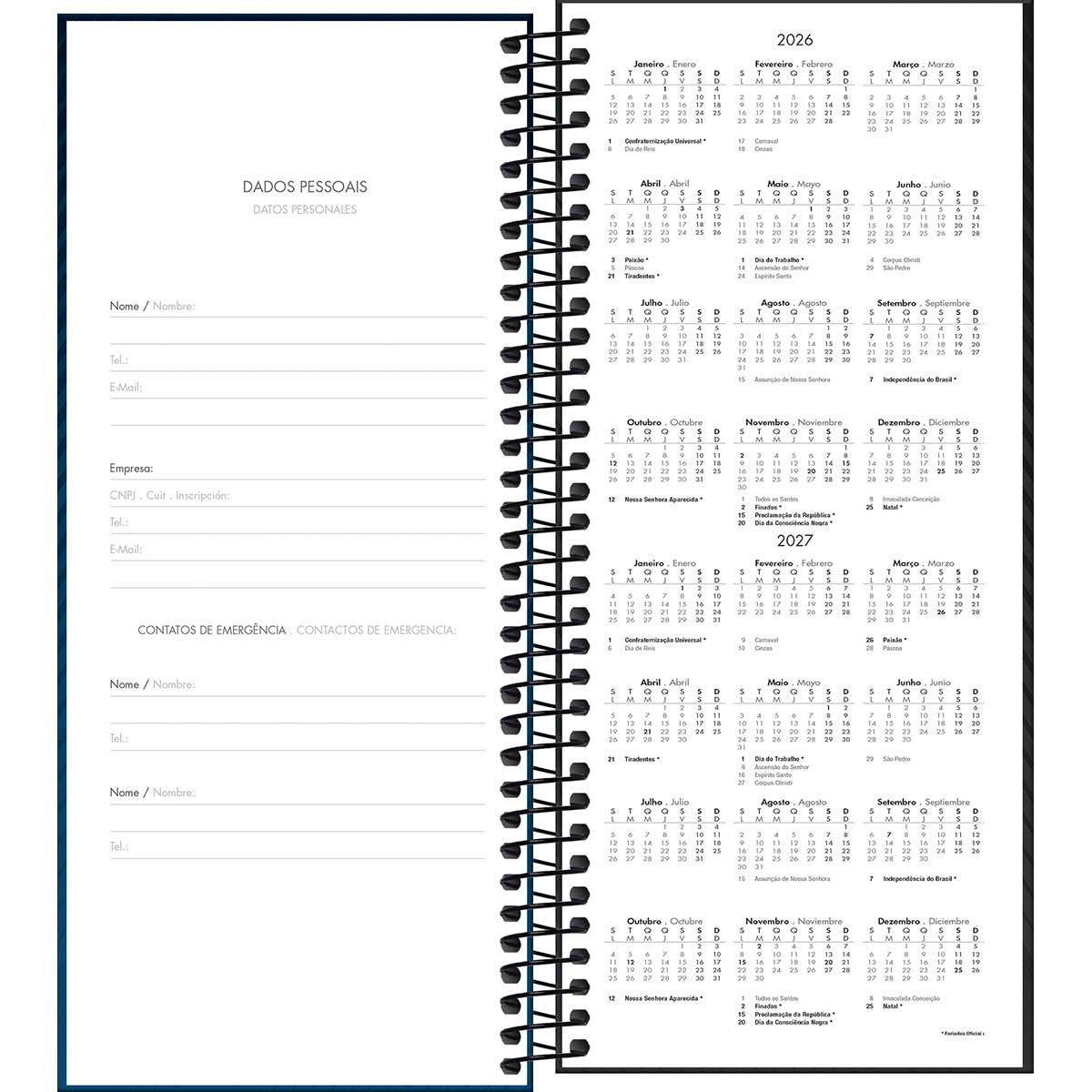 AGENDA DIARIA EN ESP. 2026 M8 COMERCIAL IDEALR