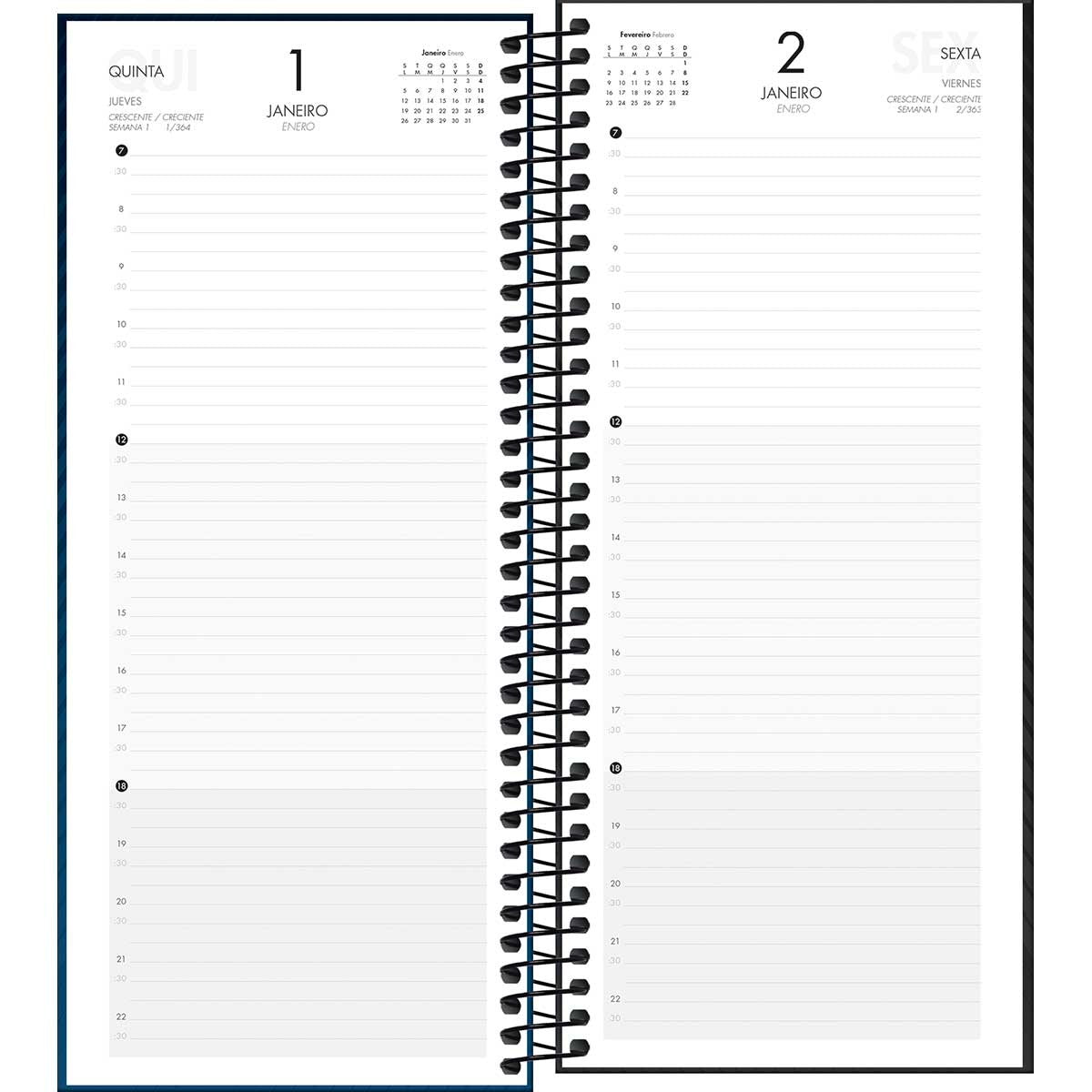 AGENDA DIARIA EN ESP. 2026 M8 COMERCIAL IDEALR