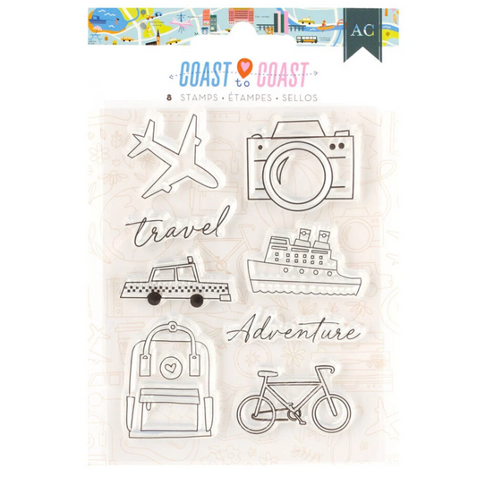 ETIQUETAS ADHESIVAS AC COAST 2COAST 3X4 MINISTAMP