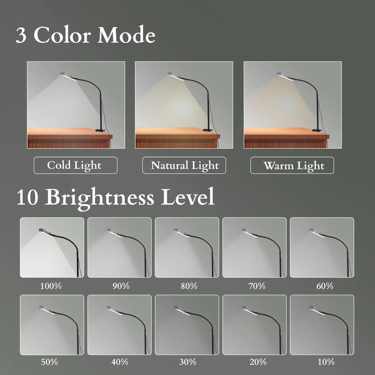 LAMPARA LED 24" P/MESA DE DIBUJO 5 VOLTIOS USB