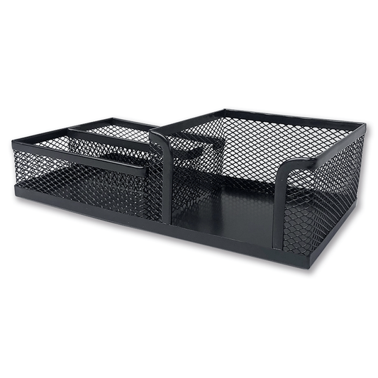 ORGANIZADOR P/ESCRITORIO DE METAL NEGRO