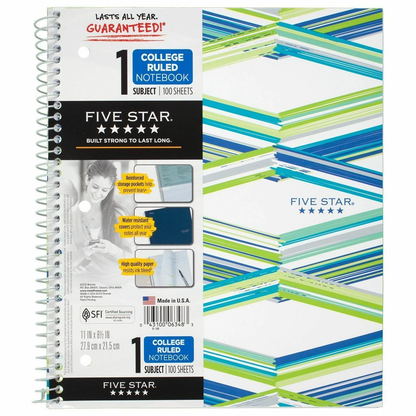 CUADERNOS FIVE STAR 1 DIV