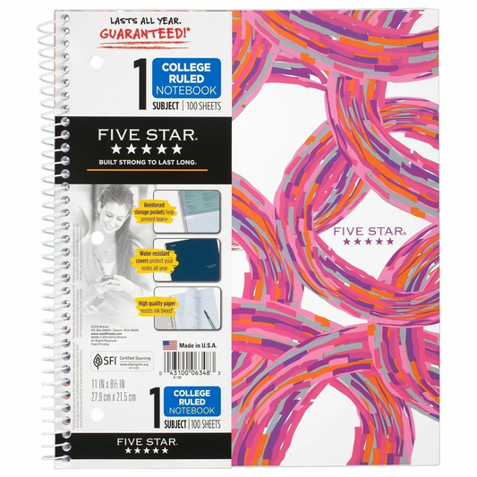 CUADERNOS FIVE STAR 1 DIV