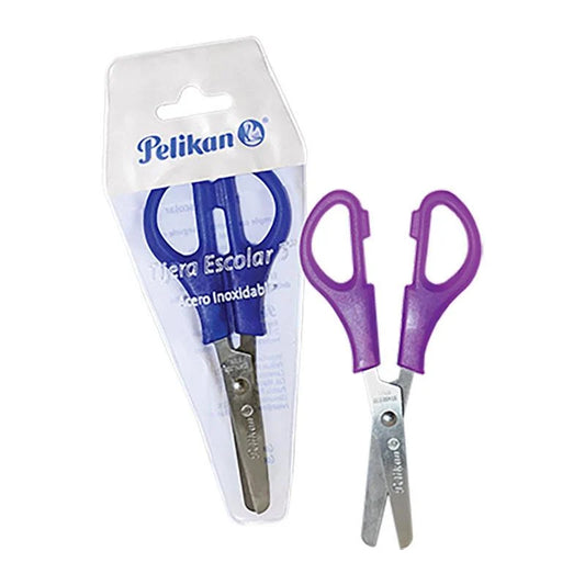 TIJERA ESCOLAR 5"  COLORES SURT. blister