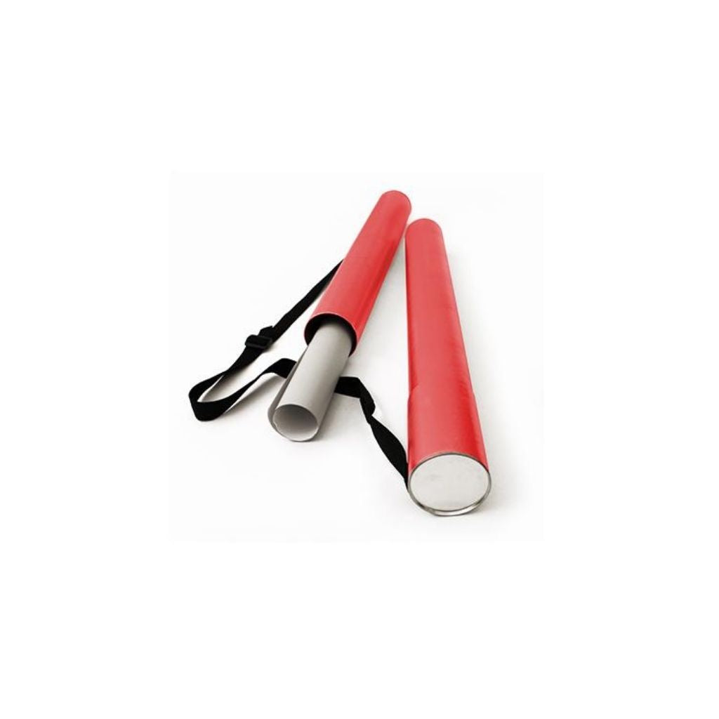 PORTAPLANOS DE CARTON C/CORREA 27" ROJO