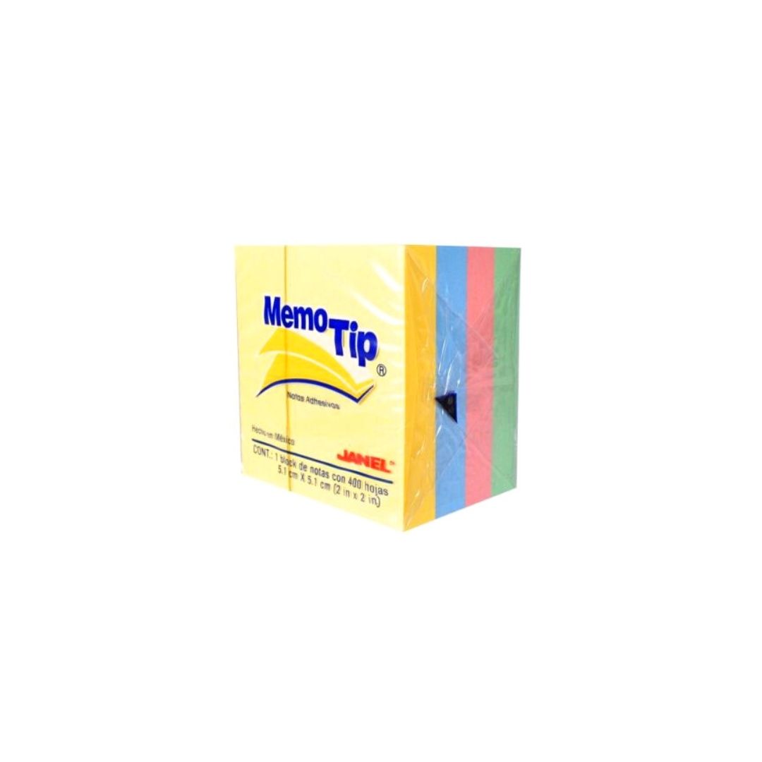 NOTAS ADHESIVAS (2 X 2) MINI CUBO 400H #59 PASTEL Surt.