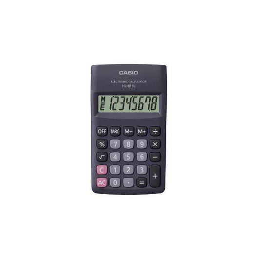 CALCULADORA DE BOLSILLO 8 DIGITOS NEGRA