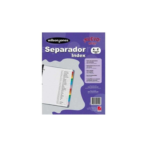 SEPARADOR P/CARPETAS ALFABETICO (00510)
