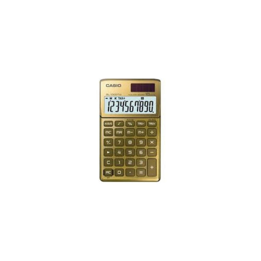 CALCULADORA DE BOLSILLO CASIO ORO