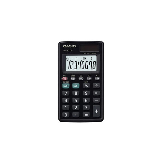 CALCULADORA DE BOLSILLO CASIO NEGRO