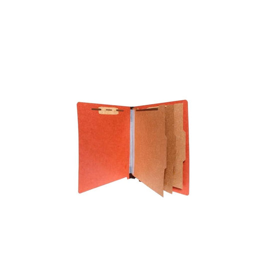 FOLDERS PARTITION (8.5 X 11) 6 DIV. ROJO LADRILLO