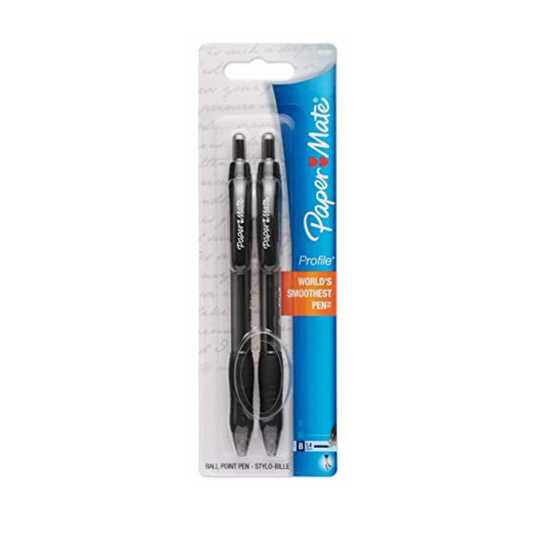 BOLIGRAFOS PROFILE 1.4mm 2/1 NEGRO CLICK PEN