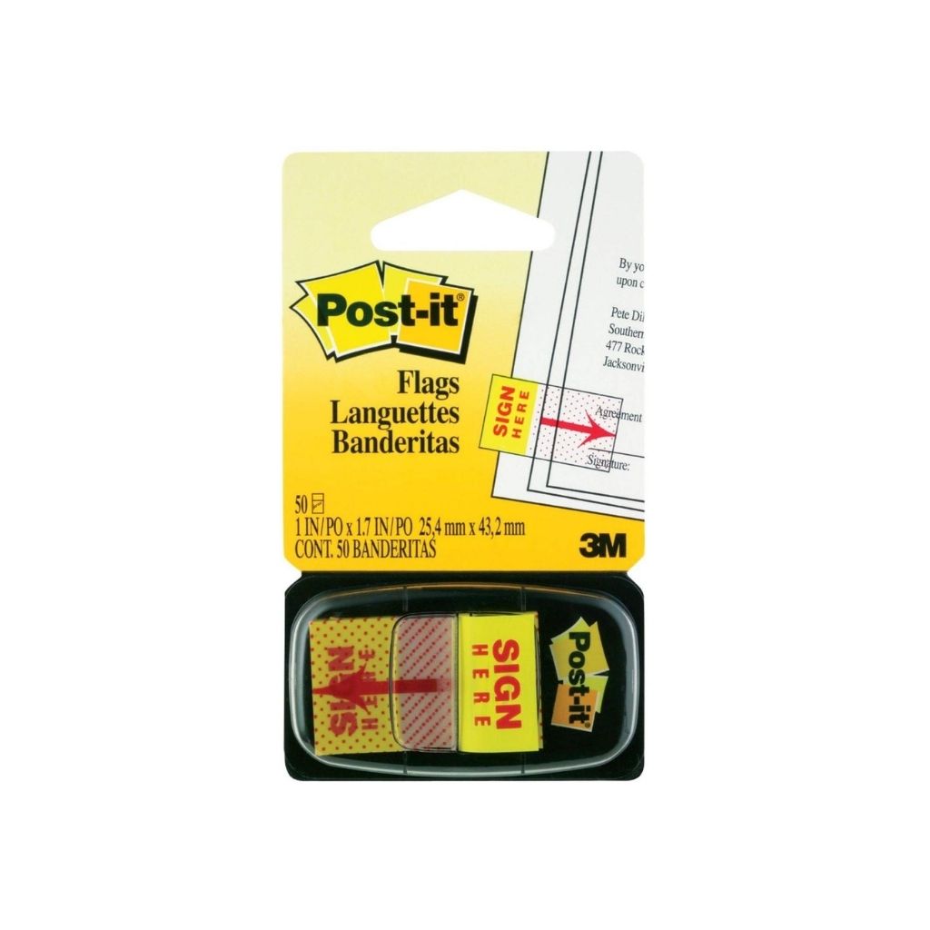 POST-IT BANDERITA (1 X 1.71) P/FIRMAR