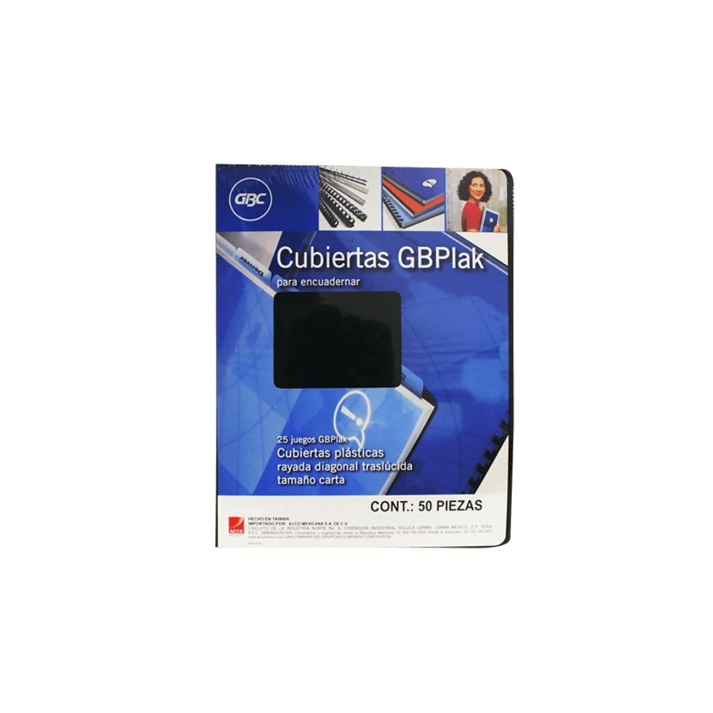 CUBIERTAS PLASTICAS C/LINEA 25 PAR CARTA VERDE OSC. CLEAR GBPLAK