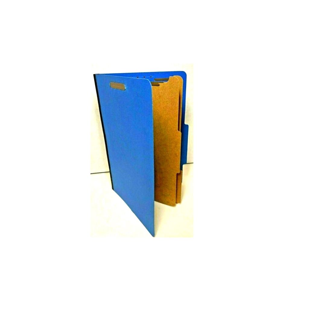 FOLDERS PARTITION (8.5 X 13) 6 DIV. AZUL OSC.