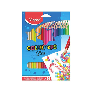 JUEGO LAPICES COLORES COLOR PEPS STAR 36/1 BL